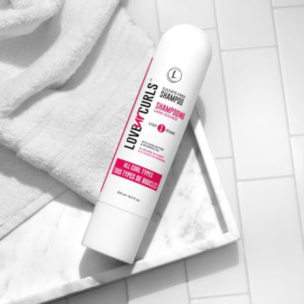 Love Ur Curls Shampoo And Conditioner Moisturizing And Scalp Cleansing For Curly Wavy Or Kinky Coily Hair Vegan And Silicone