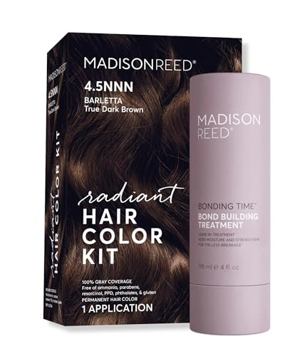 Madison Reed Hair Color & Bonding Time Bundle - Radiant Hair Color Kit In Barletta Brown - 4.5Nnn And Bonding Time Hair Serum