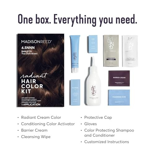 Madison Reed Radiant Refresh Hair Color Bundle - Radiant Hair Color Kit In Barletta Brown - 4.5Nnn And Color Therapy In Caffe