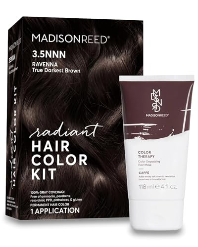 Madison Reed Radiant Refresh Hair Color Bundle - Radiant Hair Color Kit In Ravenna Brown - 3.5Nnn And Color Therapy In Caffe