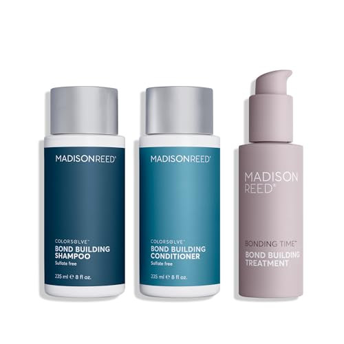 Madison Reed Bond Building Shampoo And Conditiooner And Bonding Time Serum Bundle