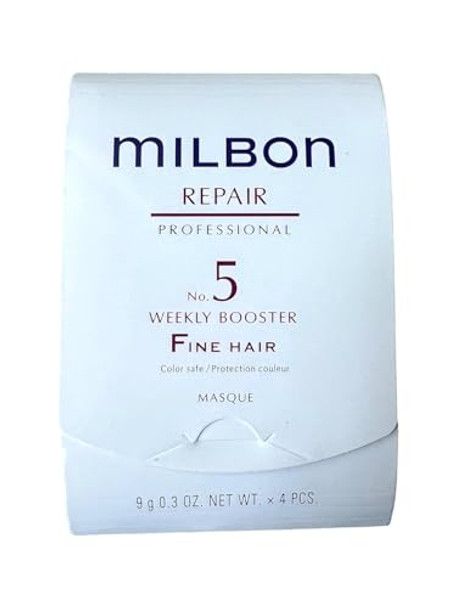 Milbon Repair No. 5 Weekly Booster For Fine Hair Masque 4 X 0.3 Fl. Oz.