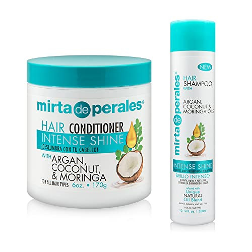 Mirta De Perales Argan Coconut & Moringa Oils Shampoo + Conditioner Duo