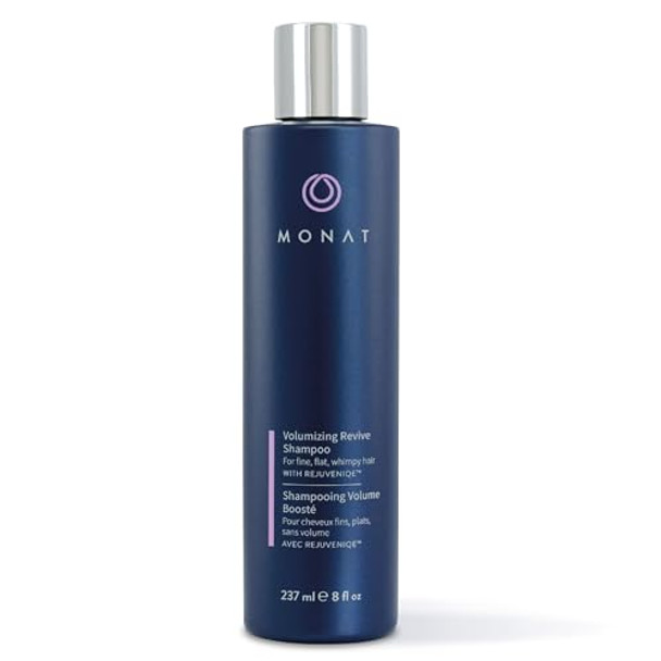 Monat Volumizing Revive Shampoo Infused W/Rejuveniqe – Weightless Shampoo For Fine Flat Hair – Amplifies Volume Adds Softness Shine – Cleanses And Protects With Uv Defense – Net Wt 237Ml (8 Fl Oz)