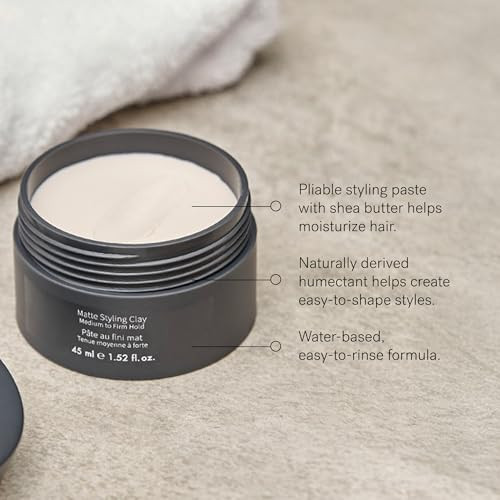 Monat Matte Styling Clay For Men - Water And Clay-Based Hair Paste To Create Thicker-Looking Hair Easy-To-Shape Net Wt. 45 Ml / 1.52 Fl. Oz.