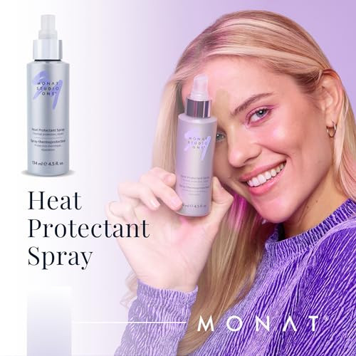 Monat Studio One Heat Protectant Spray - 4.5 Fl Oz Lightweight Thermal Shield Plant Protein & Algae Extract