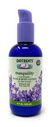 Montana Emu Ranch - Tranquility Hand And Body Lotion 8 Ounces - Made With Pure Lavender And Pure Emu Oil