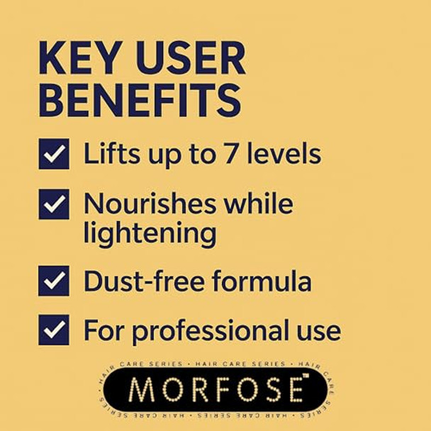 Morfose 10 Hair Bleaching Powder-Blue Up To 7 Tone 35.27 Oz