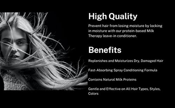 Morfose Professional Milk Therapy Creamy Hair Shampoo Conditioner And Mask For Dry Damaged Or Brittle Strands Repairs And Protects Eliminates Dryness Damage And Split Ends