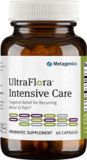 Metagenics UltraFlora Intensive Care Probiotic Occasional GI Discomfort | 60 Count