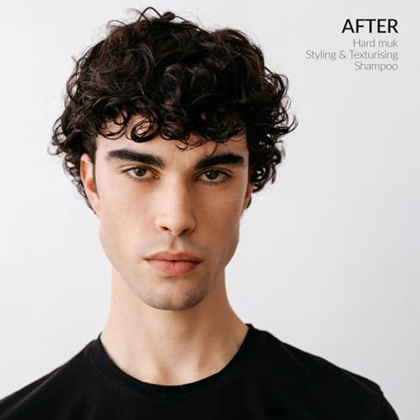 Muk. Hard Styling Volume Shampoo - Styling Foundation With Texture Volumizing Shampoo For Fine Hair. Boosting Formula Daily Use For Limp Difficult Hair. Colour Safe 250Ml