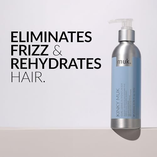 Muk. Kinky Leave In Moisturiser For Curly Hair - Hydrating Curl Cream For Frizz Control & Humidity Resistance - Hair Leave In Moisturiser For Straight Or Curly Styles 200Ml