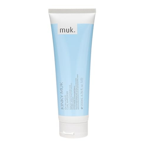Muk. Kinky Extra Hold Curl Amplifier - Firm Hold Cream For Curly Hair. Frizz Reducing Curl Cream With Moisturising Properties. Humidity Resistant Styling For Medium To Coarse Hair 200Ml