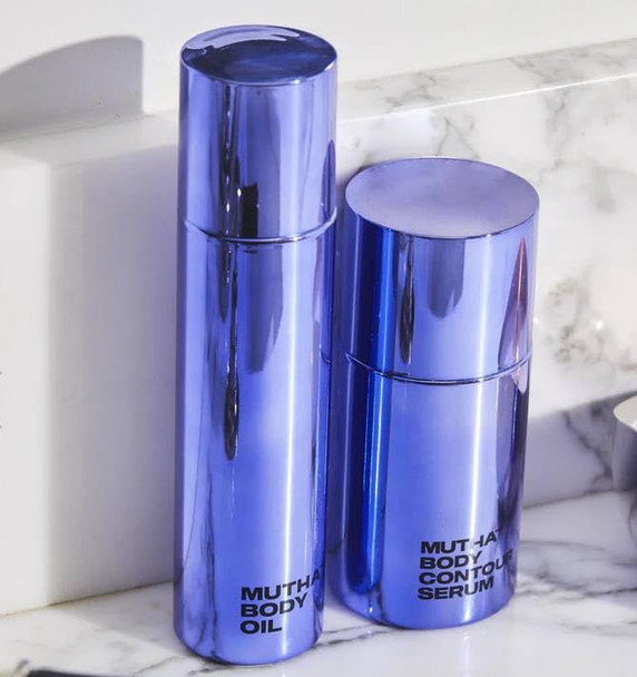 Mutha Summer Body Bundle - Body Scrub170 Ml Body Contour Serum 100 Ml And Body Oil 100 Ml + Bonus Sicilian Tangerine Body Cream 30 Ml Clear