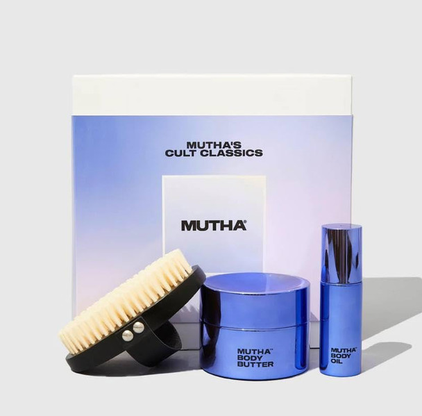 Mutha Mutha'S Cult Classics Set (Body Brush Body Butter 160 Ml And Body Oil 25 Ml)