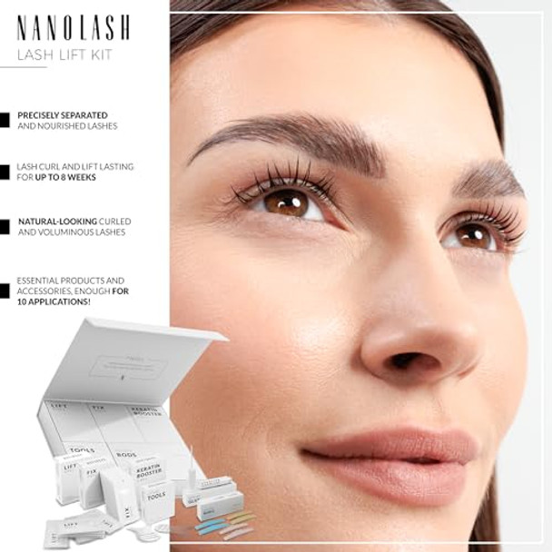 Nanolash Lash Lift Kit - Professional Eyelash Lifting Kit Diy Kit For Eyelash Lifting At Home And In The Salon Diy Eyelash Lamination Lash Curling Kit