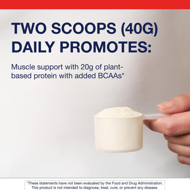 Metagenics Perfect Protein Pea & Rice - Plant-Based Protein Powder with 20g Protein & 3.5g BCAAs - Supports Muscle Growth & Recovery - Non-GMO Gluten-Free Dairy-Free - Vanilla - 30 Servings