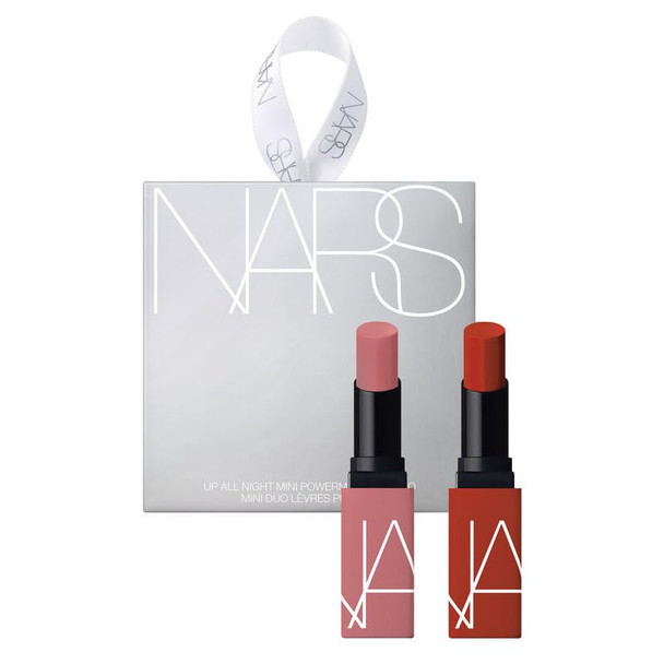 Nars Up All Night Mini Powermatte Lipstick Duo Amercan Woman And Too Hot To Hold 2 Piece Set Pink