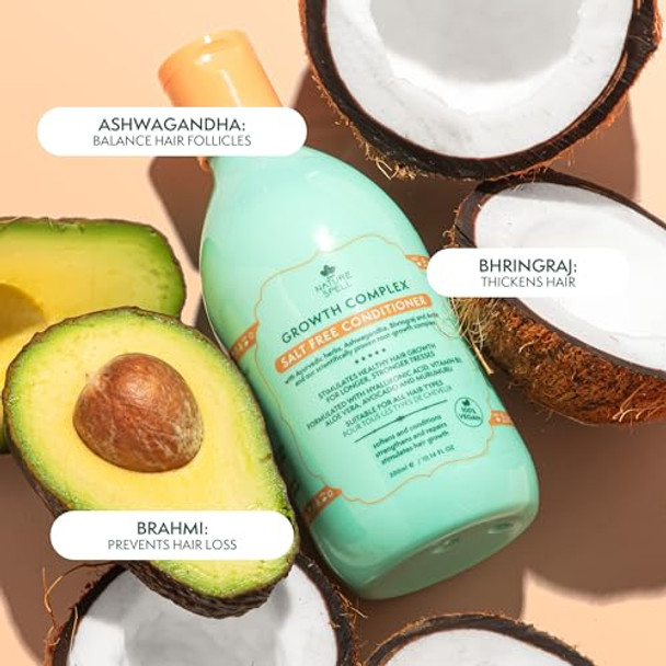 Nature Spell Growth Complex Haircare Set Of 4 With Shampoo And Conditioner Hair Growth Oil And Hair Masksalt & Sulphate Vegan