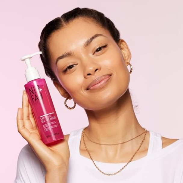 Nip + Fab Salicylic Fix Gel Face Cleanser With Niacinamide And Allantoin Hydrating Bha Facial Cleansing Face Wash Salicylic Cleaner Antioxidants 4.9 Fl Oz