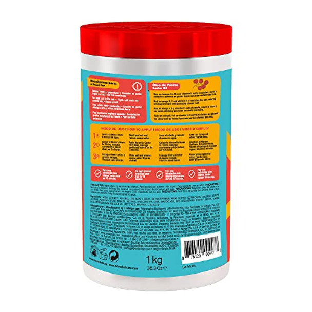 Novex Value Size Deep Conditioning Hair Masks Infused With Natural Ingredients (1Kg/35Oz) Doctor Castor Vegan Deep Hair Mask 35 Oz