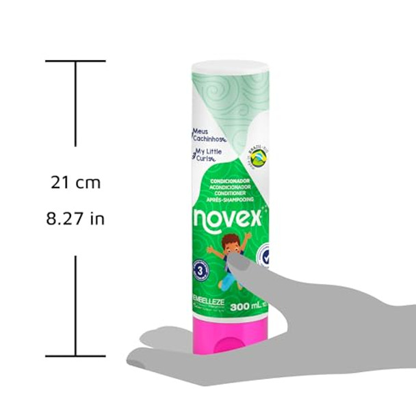Novex My Little Curls Conditioner - Infused With Aloe Vera & Castor Oil (For All Curls Textures)- Kids Hair Product - Aloe Vera Kid’S Hair (300Ml/10.1Oz)