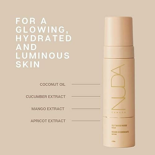 Nuda Canada Medium Self-Tanning Mousse And Original Face Tan Water Bundle