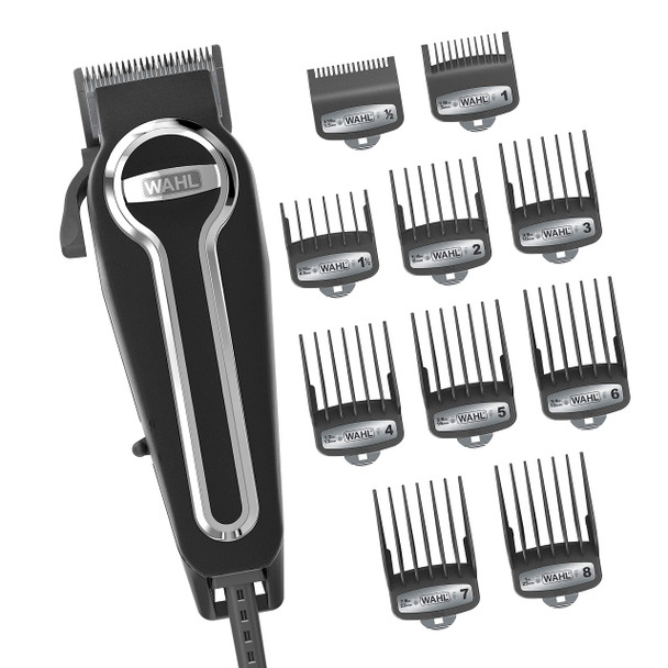 Wahl Clipper Elite Pro High-Performance Home Haircut & Grooming Kit for Men  Electric Hair Clipper  Model 79602