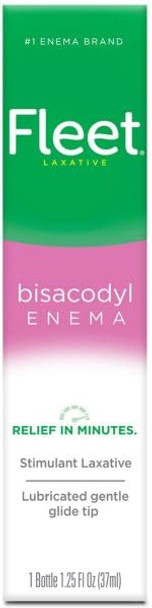 Fleet Laxative Bisacodyl Enema For Adult Constipation 1.25 Fl Oz Pack Of 6