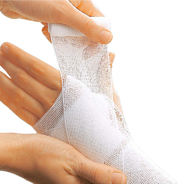 Lohmann & Rauscher Mollelast Conforming Open-Weave Gauze Bandage 4Cm X 4M Box Of 20 Rolls