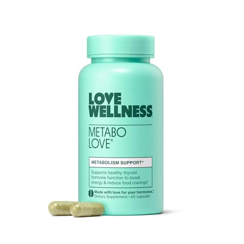 Love Wellness Metabolove Metabolism Booster For Women Supplement Combat Cravings & Boost Energy Supplement Cortisol & Thyroid Support For Women Stimulant Vegan & Gluten- 60 Count