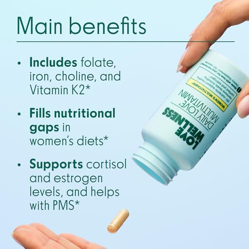 Love Wellness Daily Love Multivitamin & Big Brain Probiotics Mind And Body Duo Womens Vitamin And Probitoic