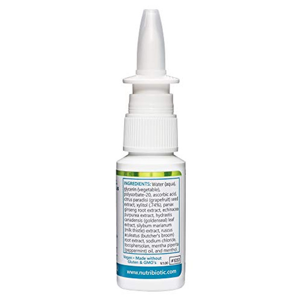 Nutribiotic Nasal Spray Plus 1 Fl Oz Nasal Lubricant Plus Gse Xylitol & Botanical Extracts Moisturize & Help Flush Irritants From Nasal Passages Measured Dose Pump Drug- & Non-Medicated