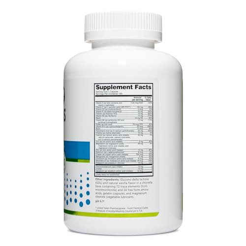 Nutribiotic – Multi Vitamins & Minerals 180 Ct Capsules (Formerly Hypoallergenic Multiple) 72 Pure Trace Elements In A Base Of Chlorella Pharmaceutical-Grade & Highly Absorbable Gluten