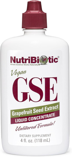 Nutribiotic – Gse 4 Oz Liquid The Original Grapefruit Seed Extract Premium Concentrate With Bioflavonoids Vegan Gluten Non-Gmo