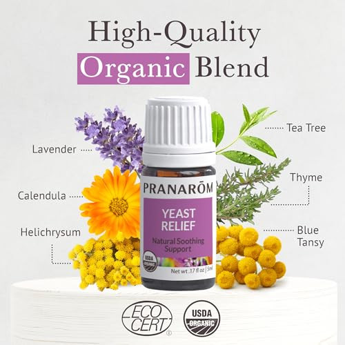 Pranarom - Yeast Relief Wellness Blend 5Ml - Aromatherapy With Essential Oils - Organic Ingredients - Pure Soothing Cruelty- Uv-Protected