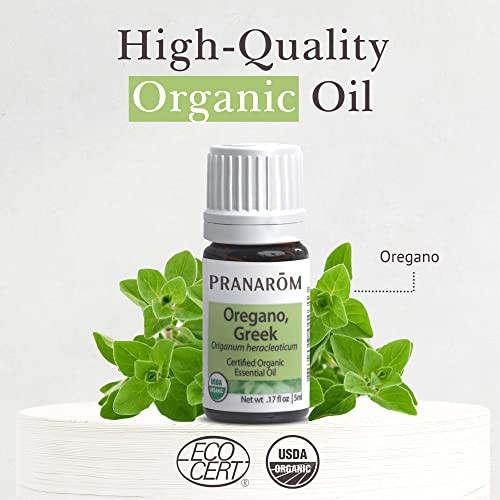 Pranarom - Oregano Essential Oil (5Ml) - 100% Pure Natural Therapeutic Grade Essential Oil For Diffusing And Cleaning Usda And Ecocert Organic