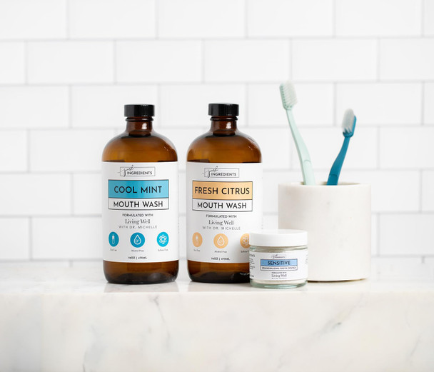 Fresh Citrus Remineralizing Mouthwash – 16 fl oz Fluoride-Free Oral Rinse with Hydroxyapat SilverSol Technology & Xylitol – Supports Fresh Breath Healthy Gums & Daily Oral Hygiene*