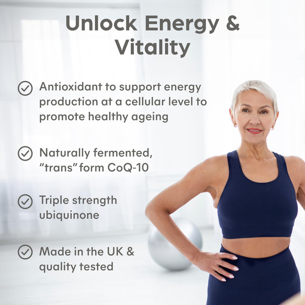 Purolabs CoQ10 Ubiquinol Coenzyme Q10 High Strength – 100mg CoQ10 Supplement for Energy Heart Brain & Cellular Support – High Absorption Ubiquinone Formula – 60 Vegan Capsules