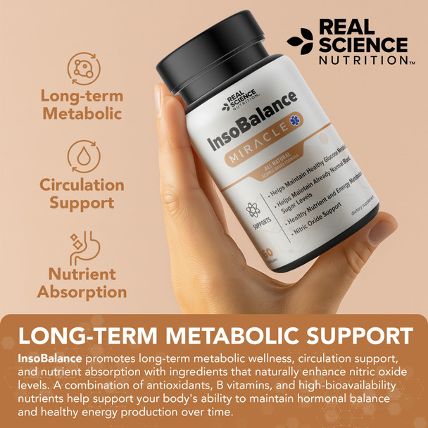 InsoBalance A Natural Nitric Oxide Booster for Metabolic Health, Hormonal Balance, Circulation, Energy & Wellness Support