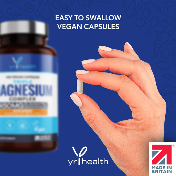 yrhealth Vegan Magnesium Supplements with Zinc 180 Capsules