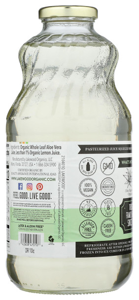 Lakewood Organic Aloe Vera Leaf Juice 32 Fl Oz (Pack of 1)