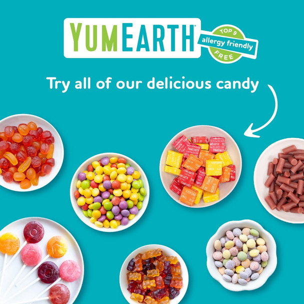 YumEarth Organic Chewys Fruit Flavored Chews 5oz Sup Allergy Friendly Gluten Free Non-GMO Vegan No Artificial Flavors or Dyes (Pack of 1)