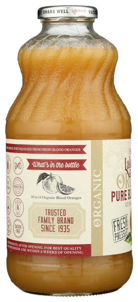 Lakewood Juice Pure Blood Orange Organic 32 Fl Oz