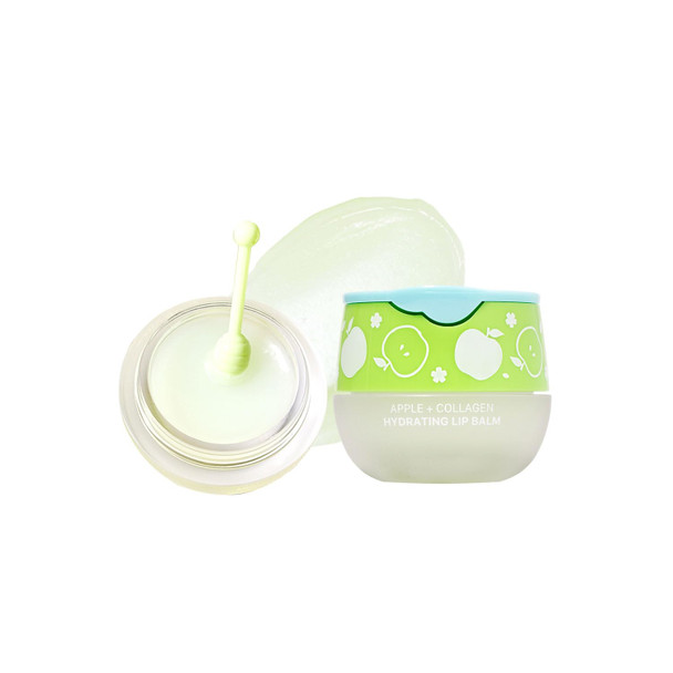 KSBC LOOK AT ME Apple+Collagen Hydrating Lip Balm Long Lasting Moisture Natural Ingredients Korean Skin Care Nourishing and  Plumping Lip Treatment for Dry Lips Gift for Women (0.2 fl oz)