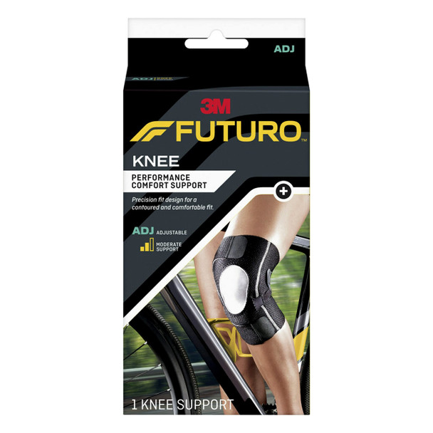 FUTURO Performance Compression Knee Support Ideal for Everyday Activities One Size - Black