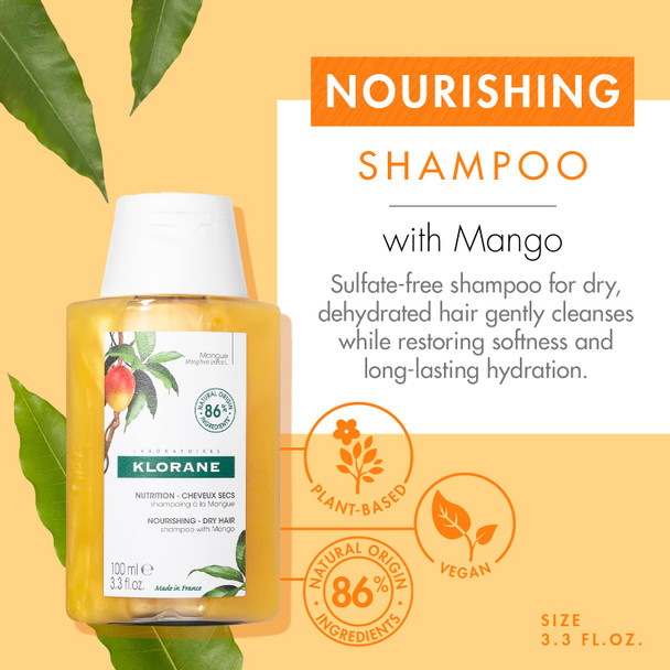 Klorane Nourishing Treatment Shampoo With Mango Butter 100ml