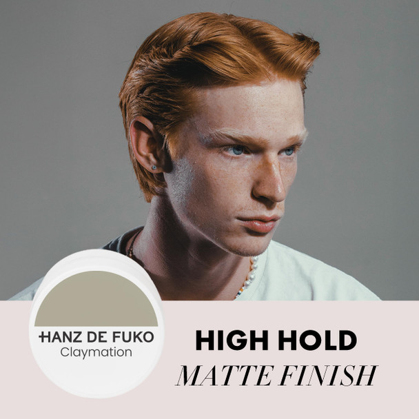 Hanz de Fuko Deluxe Hair Care Kit – Super Styling Sampler Featuring Claymation Sponge Wax Modify Pomade Scheme Cream – Ideal Texture Products for All Hair Types – 4 pack Travel Size (0.25 oz Each)