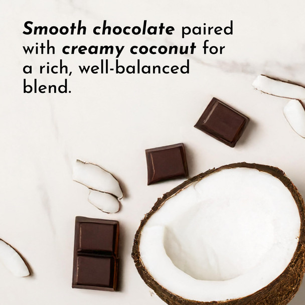 JUST INGREDIENTS Coconut Chocolate Protein Powder – 30-Serving Blend with 100% Grass-Fed Whey & Organic Plant Proteins – Creamy Coconut Cocoa Flavor – Supports Muscle Recovery Energy*