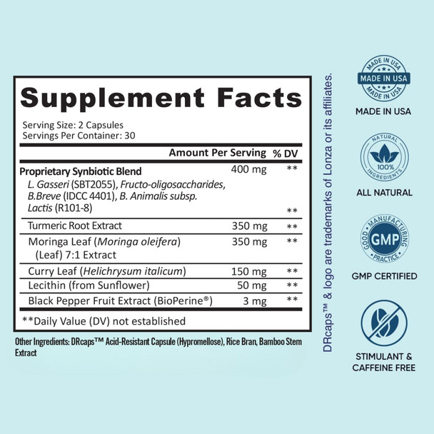 BB Company Provitalize | Probiotics for Women Digestive Health  Menopause Joint Support | Sexy Midsection Curves Bloat | Turmeric Curcumin Moringa | Packaging Vary | 60 Ct